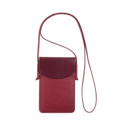 DUDU Custodia Porta Cellulare da Collo in Pelle, Astuccio Porta Smartphone fino a 6,7 Pollici con Bottone, Laccio Tracolla Regolabile, Design Sottile