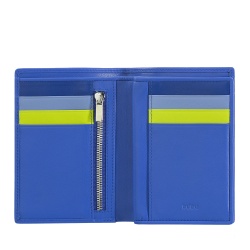 DUDU Portafoglio da uomo a libro RFID in pelle multicolore con lampo