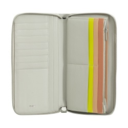 DUDU Portafoglio Donna Grande con Cerniera RFID in Pelle Nappa Zip Around 14 Tasche Porta Carte di credito e Portamonete - Img 2