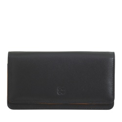 DUDU Portafoglio donna grande in pelle morbida multicolore RFID a bustina