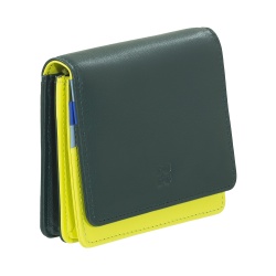 DUDU Portafoglio Donna Piccolo in Pelle Schermato RFID Colorato Ultra Compatto con Zip Interna e 8 Porta Carte Tessere - Img 4