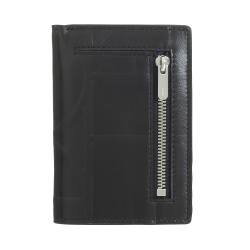 DUDU Portafoglio Uomo in Pelle Piccolo, Portafogli Uomo RFID Slim Pelle Stampata - Compatto con Porta Carte di Credito, Porta Banconote Contanti, Zip Portamonete - Img 2