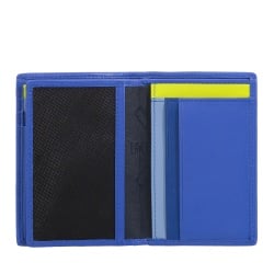 DUDU Portafoglio Uomo RFID Blocking in Pelle, Portafoglio Piccolo Tascabile Bifold con Finestra ID, 9 Porta Carte di Credito, Porta Banconote - Img 3