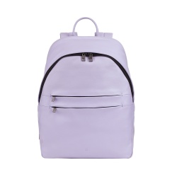 DUDU Zaino in Pelle Uomo Donna Porta PC fino a 15,6” MacBook 16 Pollici, Zaino da Viaggio 20 Litri, Zaino Ufficio Lavoro dal Design Essenziale Elegante