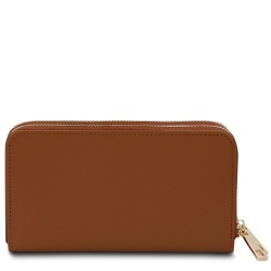Gaia - Portafogli in pelle con doppia zip around - Img 3