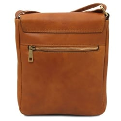 John - Borsello da uomo in pelle con zip frontale - Img 3