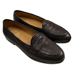 MOCASSINI UOMO IN PELLE DI CERVO CON FIOCCO GAROFALO GIANBATTISTA ARTIGIANALI MADE IN ITALY - Img 4