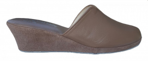 PANTOFOLA DONNA MILLY IN PELLE ARTIGIANALE MADE IN ITALY - Img 7