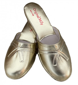 PANTOFOLE DONNA MILLY IN PELLE ARTIGIANALI MADE IN ITALY - Img 5