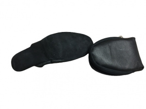 PANTOFOLE UOMO IN PELLE DA VIAGGIO CON CUSTODIA GEDA MADE IN ITALY - Img 3