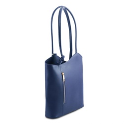 Patty - Borsa donna convertibile a zaino in pelle Saffiano - Img 2