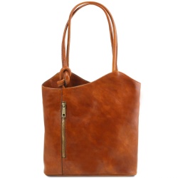Patty - Borsa donna in pelle convertibile a zaino