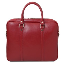 Prato - Borsa porta computer da donna in pelle saffiano - Img 3