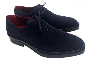 SCARPE LUSSO UOMO STRINGATE IN CAMOSCIO GAROFALO GIANBATTISTA ARTIGIANALI MADE IN ITALY - Img 2