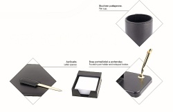 SET UFFICIO DA SCRIVANIA "LORD" 5 PZ CITY TIME IN SCATOLA REGALO - Img 2