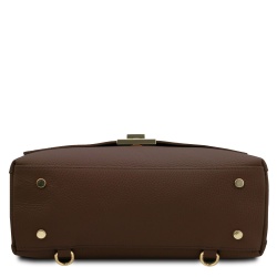 Silene - Borsa a mano in pelle convertibile a zaino - Img 4