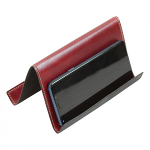 SUPPORTO IN PELLE PER IPAD E IPHONE OLD ANGLER FIRENZE ARTIGIANALE MADE IN ITALY