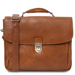 Alessandria - Borsa Porta computer TL SMART multiscomparto in pelle