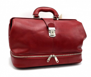 BORSA MEDICO IN PELLE LE ARTI CON DOPPIO FONDO - Img 5