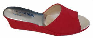 CIABATTA DONNA MILLY IN CAMOSCIO ARTIGIANALE MADE IN ITALY - Img 3