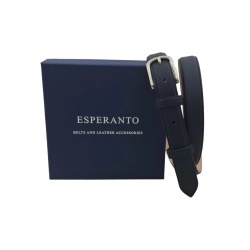 CINTURA DONNA 2,5 CM IN PELLE ORIONE BELTS ARTIGIANALE MADE IN ITALY - Img 3