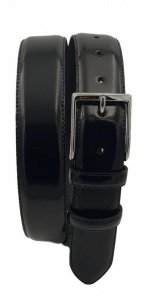 CINTURA UOMO 3,5 CM IN PELLE LUCIDA ORIONE BELTS ARTIGIANALE MADE IN ITALY - Img 2