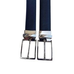 CINTURA UOMO 3 CM DOUBLE FACE IN PELLE ORIONE BELTS ARTIGIANALE MADE IN ITALY - Img 2