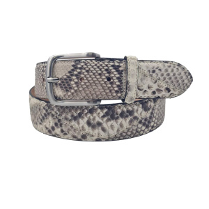 CINTURA UOMO 4 CM PATCHWORK ORIONE BELTS IN PITONE ARTIGIANALE MADE IN ITALY