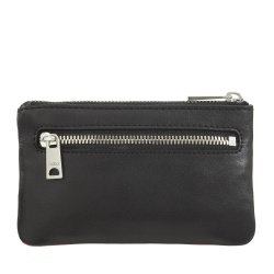 DUDU Astuccio portachiavi colorato in pelle uomo donna formato bustina con zip - Img 3