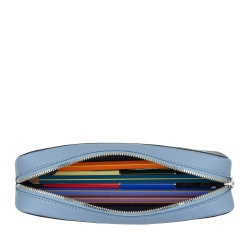 DUDU Astuccio Portapenne in Pelle multicolore Portamatite con Cerniera per Ufficio e Scuola - Img 3