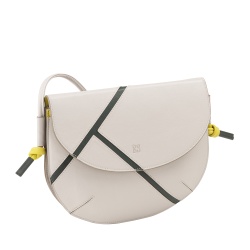 DUDU Borsa a Tracolla Donna in Vera Pelle – Borsetta Piccola con Chiusura a Patta Stile Tennis con Tracolla Regolabile e Interno Capiente - Img 3