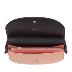 DUDU Borsa a Tracolla Donna Piccola in Pelle, Borsetta Design Sottile Compatta con Chiusura a Bottone, Tracolla Regolabile - Img 4