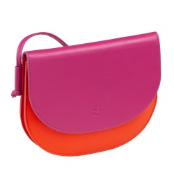 DUDU Borsa a Tracolla Donna Piccola in Pelle, Borsetta Design Sottile Compatta con Chiusura a Bottone, Tracolla Regolabile - Img 3