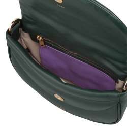 DUDU Borsa a Tracolla Spalla Donna in Pelle Trapuntata, Borsetta Piccola Elegante Imbottita con Patta, Spallina e Tracolla Removibili - Img 6