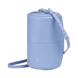 DUDU Borsa Donna Cilindrica in Pelle, Borsa a Tracolla con Catena e Pelle, Borsa a Cilindro Piccola Fashion Elegante con Cerniera - Img 3