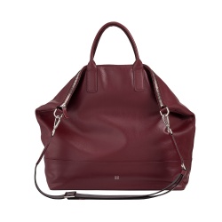 DUDU Borsa Donna Grande Morbida in Pelle, Borsa a Tracolla Capiente con Cinghia Staccabile, Borsa a Mano con Due Manici e Chiusura Zip
