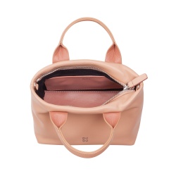 DUDU Borsa Donna Piccola a Tracolla in Vera Pelle, Borsa Mini Bag da Sera Elegante, 22 x 13 cm, Doppi Manici, Tracolla a Catena, Chiusura Zip - Img 5