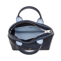 DUDU Borsa Donna Piccola a Tracolla in Vera Pelle, Borsa Mini Bag da Sera Elegante, 22 x 13 cm, Doppi Manici, Tracolla a Catena, Chiusura Zip - Img 5