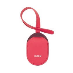 DUDU Custodia per Apple AirTag con Laccetto in Vera Pelle Colorata, Ideale per Borsa, Zaino, Valigia e Accessori