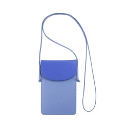 DUDU Custodia Porta Cellulare da Collo in Pelle, Astuccio Porta Smartphone fino a 6,7 Pollici con Bottone, Laccio Tracolla Regolabile, Design Sottile