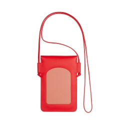 DUDU Custodia Porta Cellulare da Collo in Pelle, Astuccio Porta Smartphone fino a 6,7 Pollici con Bottone, Laccio Tracolla Regolabile, Design Sottile - Img 2
