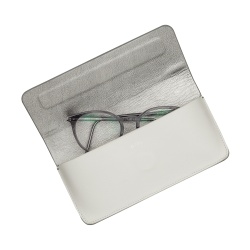 DUDU Custodia Porta Occhiali da Vista e Occhiali da Sole in Vera Pelle Morbida con Chiusura Magnetica, Astuccio Portaocchiali Colorato - Img 3