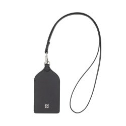 DUDU Porta Badge da Collo in Pelle, con Cordino Staccabile, Porta Pass formato Carta di Credito, Portabadge per Fiere Convegni Ufficio - Img 2