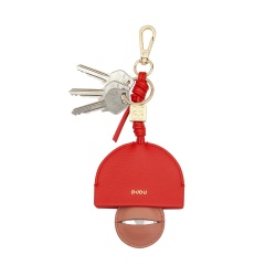 DUDU Portachiavi per AirTag in Pelle, Custodia Compatibile Apple Air Tag, Portatile, con Moschettone - Img 3