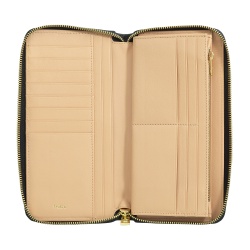 DUDU Portafoglio Donna Grande con Cerniera RFID in Pelle Nappa Stampata, Portafogli Zip Around 14 Tasche Porta Carte di Credito e Portamonete - Img 2