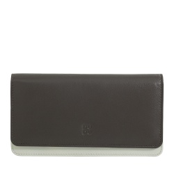 DUDU Portafoglio donna grande in pelle morbida multicolore RFID a bustina