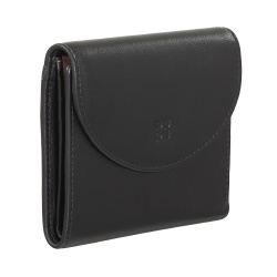 DUDU Portafoglio Donna in Pelle Vera Morbida Piccolo, Tasche Portacarte, Porta Banconote, Cerniera Posteriore per Monete, Portafogli RFID con Chiusura a Bottone Colorato - Img 4
