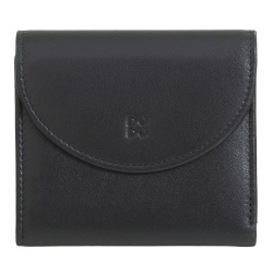 DUDU Portafoglio Donna in Pelle Vera Morbida Piccolo, Tasche Portacarte, Porta Banconote, Cerniera Posteriore per Monete, Portafogli RFID con Chiusura a Bottone Colorato - Img 2