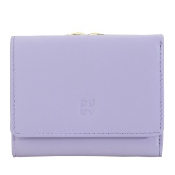 DUDU Portafoglio Donna Piccolo in Pelle RFID con Portamonete a Clic Clac Compatto 6 Porta Carte Tessere