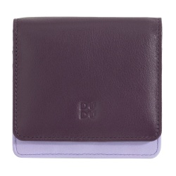 DUDU Portafoglio Donna Piccolo in Pelle Schermato RFID Colorato Ultra Compatto con Zip Interna e 8 Porta Carte Tessere - Img 2